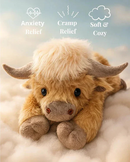 🎁Cute Cartoon Highland Cow Stuffed Toy