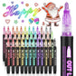 🎅New Year Special Deals £7.99!!⚡50K+ SOLD!🎁Double Outline Glitter Coloring Pen Set