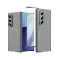 Satin-Finish Magnetic Hinge Screen-Covering Case Cover for Samusng Fold Series