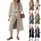 💗LAST DAY - PROMOTION💗Imily Bela Women's Long Trench Coat Single Breasted Oversized Windproof Overcoat Fashion Outerwear