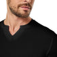 💗 V-Neck Longline Ribbed Tees Shirts Long Sleeve Gym Workout Athletic Menswear Tops