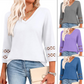 ✨HOT SALE 49% OFF👚2025 New Women‘s 3/4 Length Sleeve Tops Trendy V Neck T Shirts