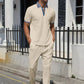 Men's Casual Top & Pants 2-Piece Set