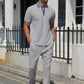 Men's Casual Top & Pants 2-Piece Set