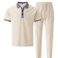 Men's Casual Top & Pants 2-Piece Set