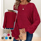 🧥Women's Ribbed Loose-Fit Pullover Tops – Cozy Knit, Effortless Oversized Style