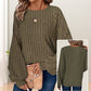 🧥Women's Ribbed Loose-Fit Pullover Tops – Cozy Knit, Effortless Oversized Style