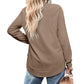🍂Autumn Hot Sale 50% OFF🔥Women’s Solid High Low Hem Long-Sleeve Tops