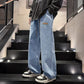 Men's Casual Loose Fit Wide Leg Jeans
