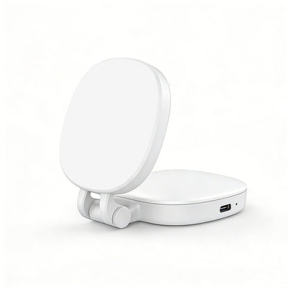 3-in-1 Phone Stand, Mirror and Magnetic Selfie Fill Light